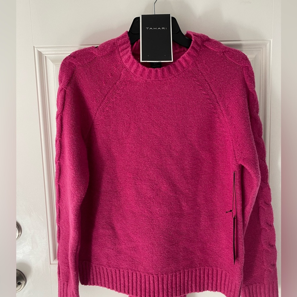 NWT! Sweater + scarf set. Tahari brand.